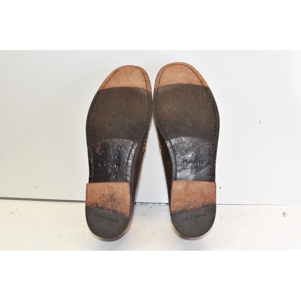 Cole Haan Penny Loafers Brown Mens Size 11 Two Tone‎ Leather Dress Shoes Slip-On